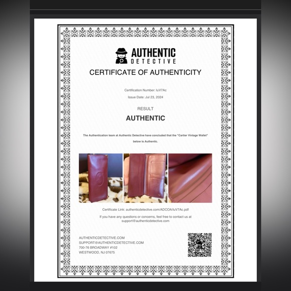 CARTIER Must de Cartier Bordeaux Long Burgundy Leather Wallet - GUC COA - Picture 2 of 9